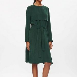 COS Silky Dark Green Dress, size 2